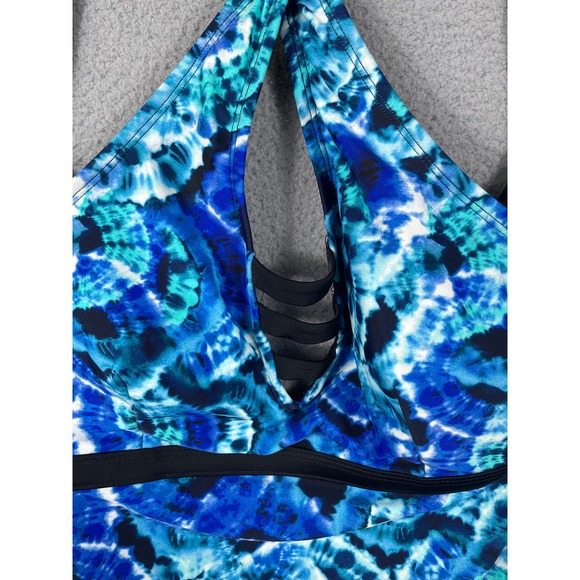 SO Juniors Plus Size 0X Tankini Blue Top NWT - Picture 4 of 8
